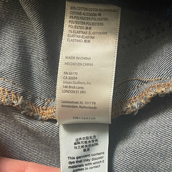 NEW Free People CRVY Lennox Shortsuit Stretch Denim Jumpsuit Playsuit Shorts 2 - Picture 10 of 10